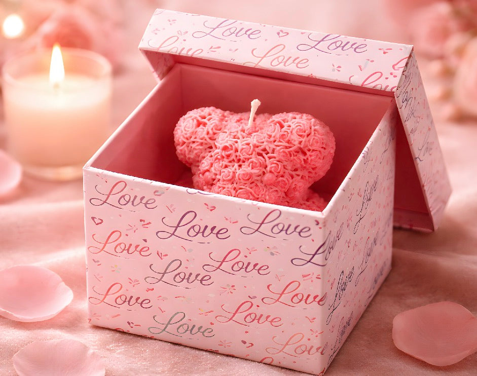 Valentine’s Day Bear Candle 10 Oz