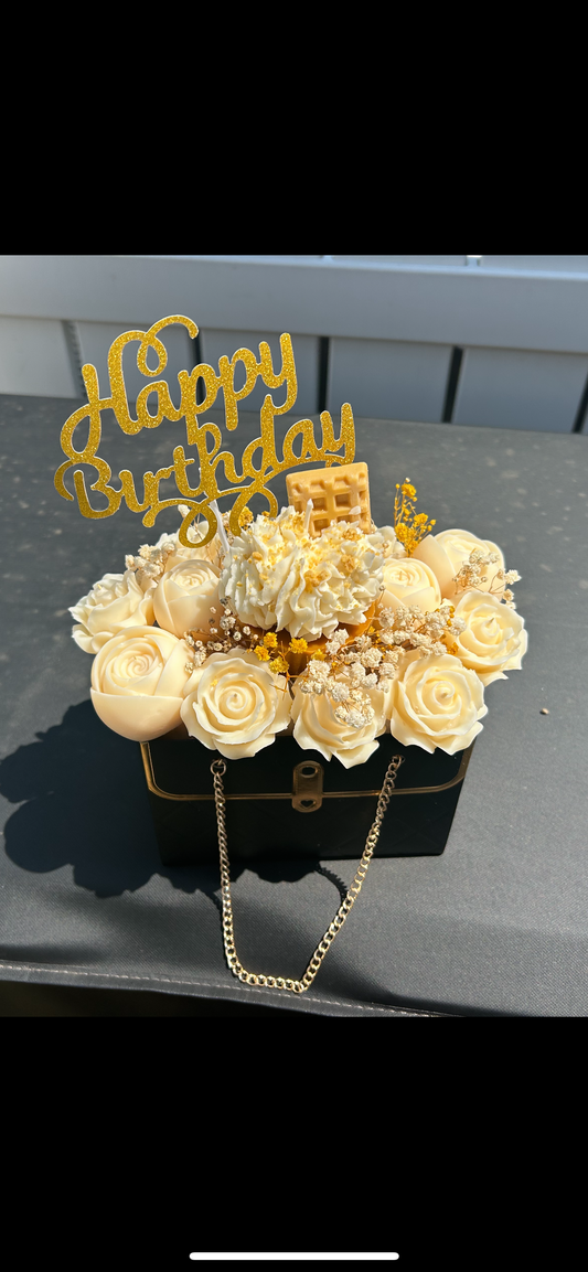 Flower Bouquet (roses & cupcake)