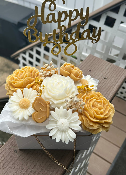 Flower Bouquet (Daisy’s, Peonies & Butterflies)